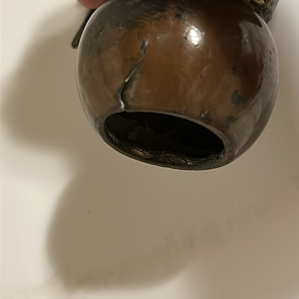 BRONZE ELEPHANT Figurine Standing on Ball - Picture 9 of 9